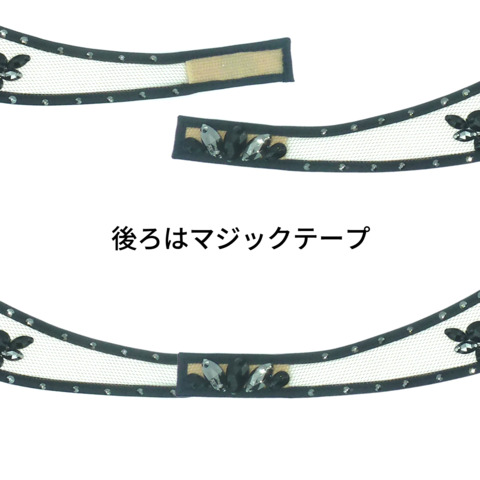 チョーカー　CA051　ブラック×ヘマタイト