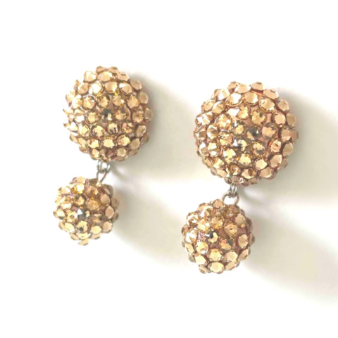ミラーボール　イヤリング/ピアス　ゴールデンシャドー　MME91G/MMP91G