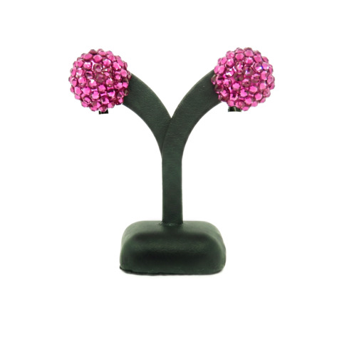 ミラーボール　イヤリング/ピアス　フューシャ　MME93F/MMP93F