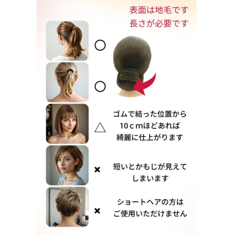 ヘアデコシニヨン　HD051 ラテン　5連ツイスト付きシニヨンネット