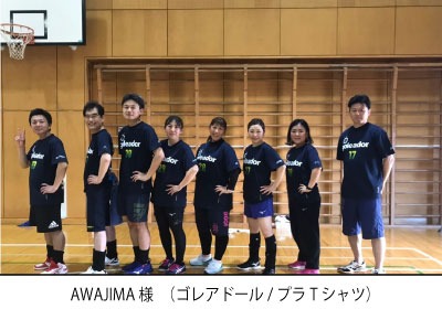 AWAJIMA様　ゴレアドール／プラクティスTシャツ