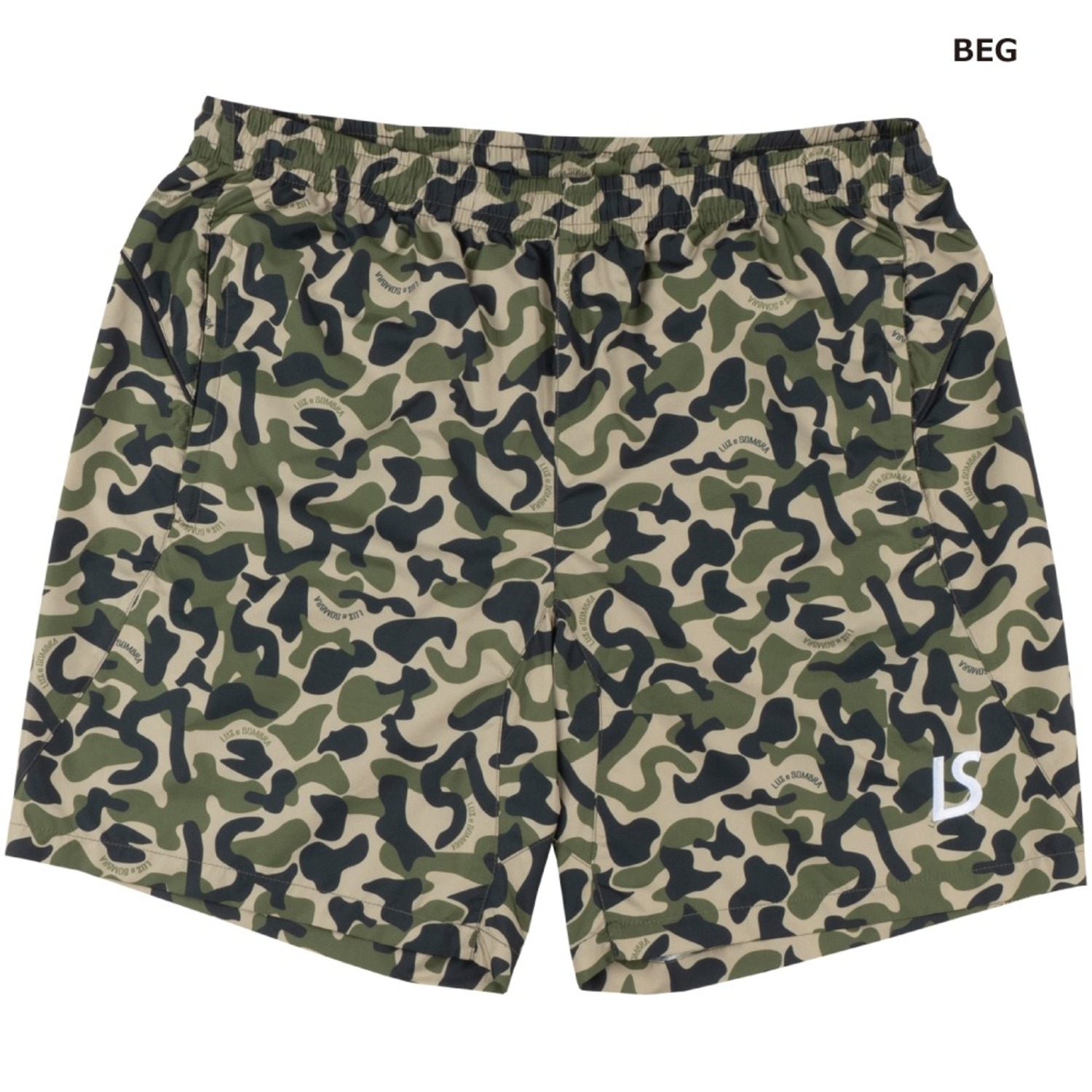 ルースイソンブラ OAO CAMO PISTE SHORTS ベージュ M完売品 LUZeSOMBRA/ルースイソンブラ] OAO CAMO PISTE SHORTS [L1251112