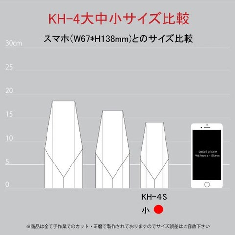 KH-4　大中小サイズ比較