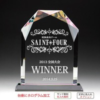 表盾彰記念品 カット形盾 DP-5 サンド彫刻 名入れ