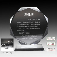 表盾彰記念品 八角形盾 DP-12 サンド彫刻 名入れ