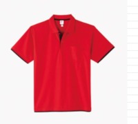 【新作】ゴルフウェア FIELD NUMBER 30904 ポロシャツ ver.2 レッド/ブラック