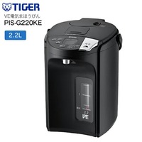 タイガー(TIGER) 電気ポット 2.2L 蒸気レス VE電気まほうびん とく子さん アーバンブラック PIS-G220KE