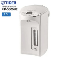 タイガー(TIGER) 電気ポット 3L 蒸気レス VE電気まほうびん とく子さん アーバンホワイト PIP-G300WE