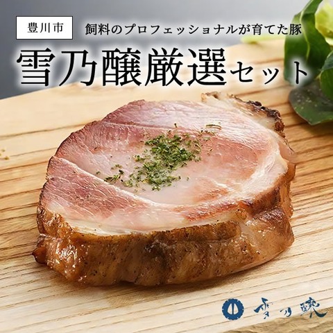 飼料のプロフェッショナルが育てた豚　雪乃醸厳選セット