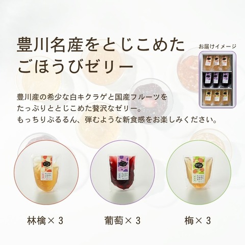 コラーゲンたっぷり！幻の白キクラゲ使用　もっちりぷるるんゼリー