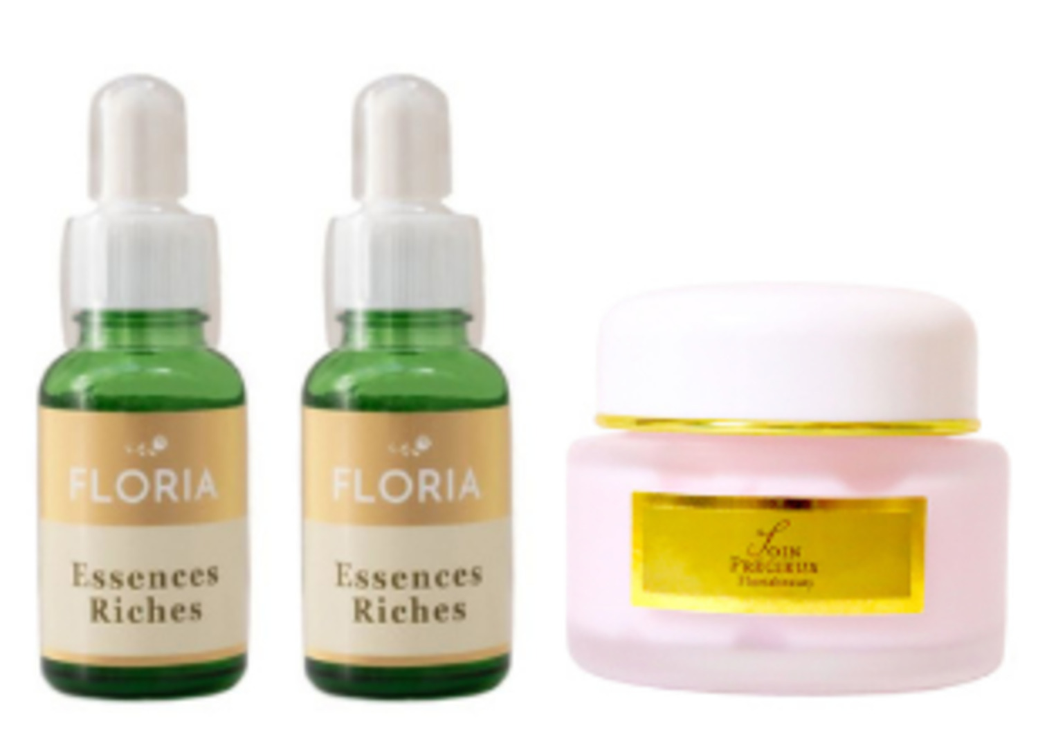 ふっくらハリクリーム・明るく小顔化粧水2本 計3点セット