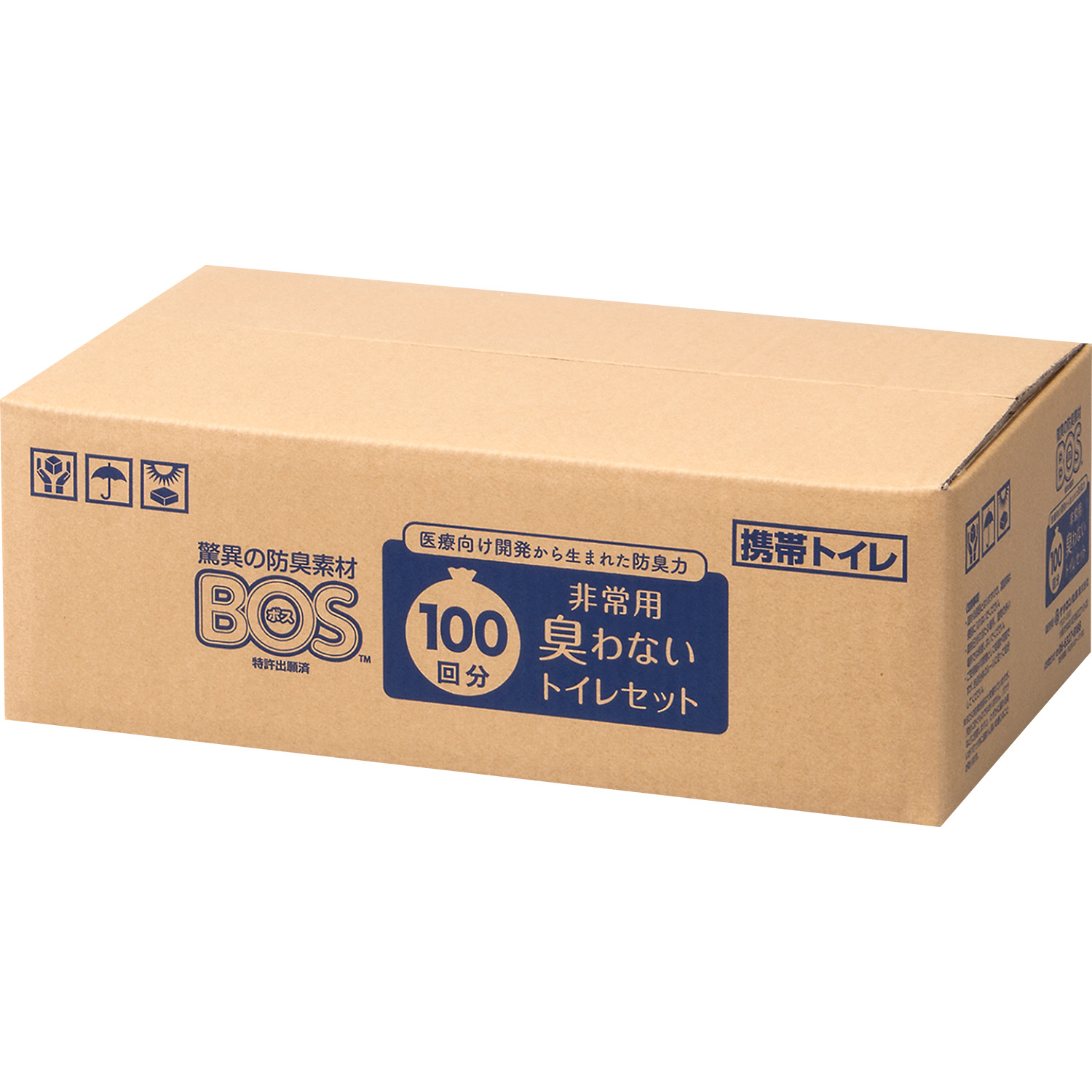 BOS 非常用臭わないトイレセット100回分（1ケース3個入り｜300回分）