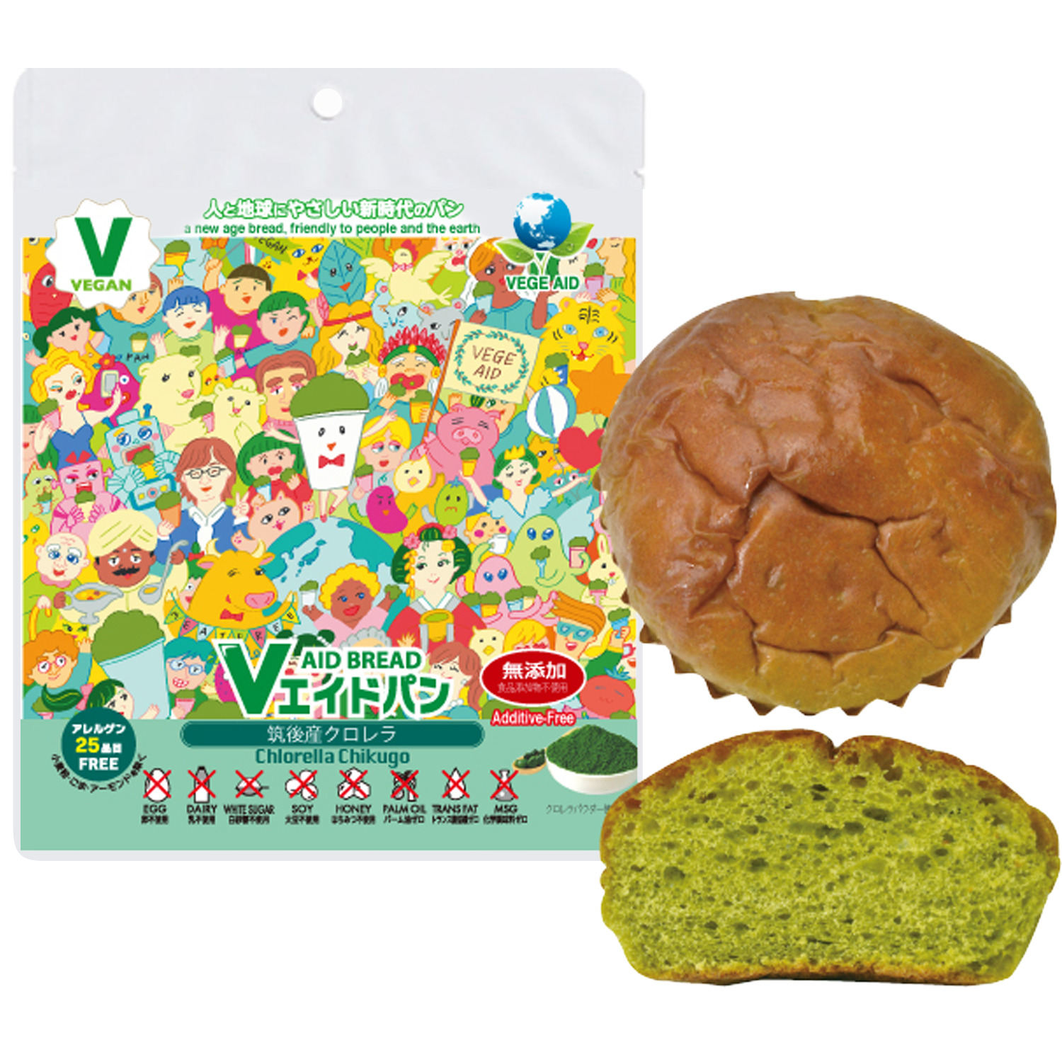 Vエイドパン【デイリー】筑後産クロレラ 60個入り（保存3ヶ月）
