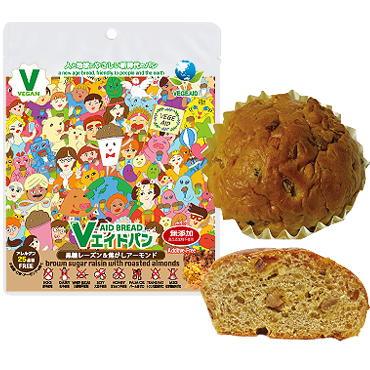 Vエイドパンデイリー  黒糖レーズン&焦がしアーモンド（保存3ヵ月）