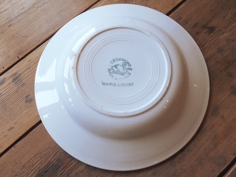 French Ceranord St.Amand Plate - フランスのプレート -