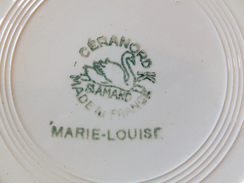 French Ceranord St.Amand Plate - フランスのプレート -