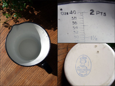 ”Pentecreme” Measure Jug - ”Pentecreme”ホーローメジャージャグ -