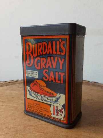 BURDALL’S GRAVY SALT Tin - ティン缶 (Burdall’s Gravy Salt) -